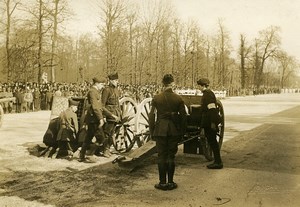 Paris Military Preparedness Canon de 75 WWI Old Photo Identite Judiciaire 1917