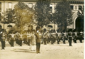 Paris Caserne des Celestins English Military Band Photo Identite Judiciaire 1917