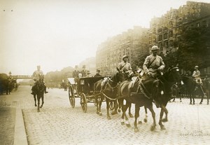 Paris Cours de Vincennes Bastille Day WWI Old Photo Identite Judiciaire 1917