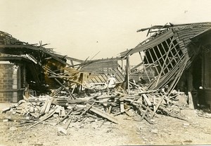 Paris German air raid Hopital Claude Bernard WWI Photo Identite Judiciaire 1918