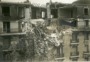 Paris German Gothas air raid rue de Tolbiac WWI Photo Identite Judiciaire 1918