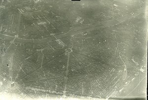 France Paris Auteuil Panorama #12 Arc de Triomphe WWI Old Aerial View Photo 1918