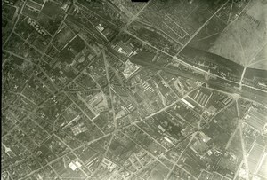 France Paris Auteuil Panorama #4 WWI Old Aerial View Photo 1918