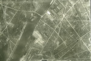 France Paris Auteuil Panorama #5 WWI Old Aerial View Photo 1918