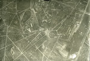 France Paris Auteuil Panorama #6 WWI Old Aerial View Photo 1918