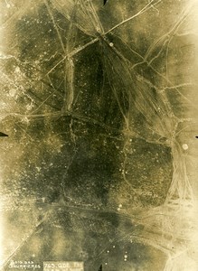 France WWI Verdun Battle Bois de Caurieres Wood Old Aerial Photo 1916