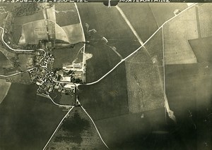 France Mortefontaine First World War Old Aerial Photo 1916