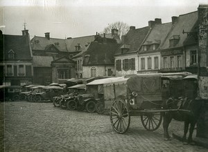 France Saint-Pol-sur-Ternoise Place du Marche aux Grains WWI Old Photo 1917