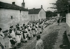 France Marne Spahis Unit Marching First World War WWI Old Photo 1917