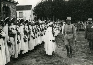 France Marne Military Revue Spahis Unit First World War WWI Old Photo 1917