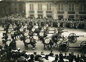 France Paris Victory Parade Artillery Cannons First World War WWI Old Photo 1919