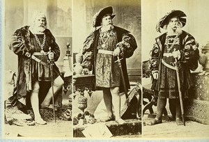 16th century European French Men Fashion Costumes Old Photo Calavas 1890