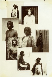 Madagascar Portrait Photomontage Ancienne Photo Composite Ramahandry 1910'