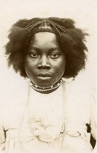 Madagascar portrait de femme Sakalave Sakalava Ancienne Photo Ramahandry 1910'