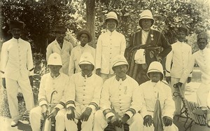 Madagascar Sakalava Officials Old Photo Ramahandry 1910'