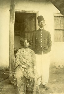 Madagascar Femme Homme Sakalave Sakalava de Boina Ancienne Photo Ramahandry 1910'