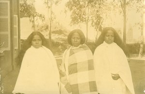 Madagascar Femmes Hovas en Deuil Ancienne Photo Ramahandry 1910'