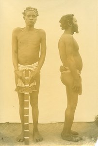 Madagascar Hommes Ethnie Antandroy Tandroy Ancienne Photo Bastard 1910'