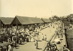 Madagascar Le marché à Ambositra Animation Ancienne Photo Ramahandry 1910'