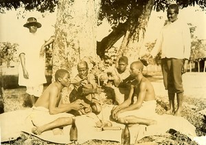 Madagascar Ceremonie du Fatidrah Serment du Sang Ancienne Photo Ramahandry 1910'