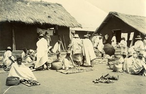 Madagascar Fish Market of Manja Old Photo Ramahandry 1910'