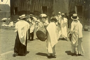 Madagascar Malagasy Musicians Street Orchestra Old Photo Ramahandry 1910'