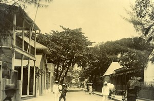 Madagascar Tamatave Rue du Commerce Street Old Photo Ramahandry 1910'