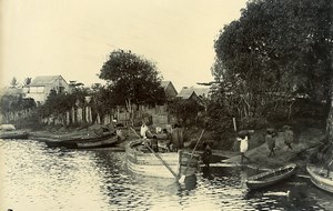 Madagascar River Rianila at Andevoranto Old Photo Ramahandry 1910'