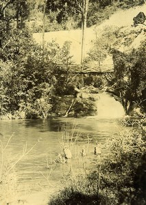 Madagascar Ampaisokely river Bridge Old Photo Ramahandry 1910'