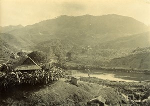 Madagascar Chutes du Koma Waterfall Old Photo Ramahandry 1910'