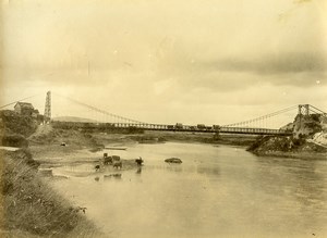 Madagascar Tananarive suspension bridge Anosizato Old Photo Ramahandry 1910'