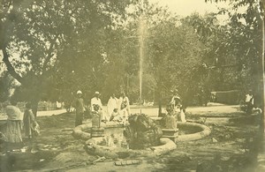 Madagascar Tananarive Arivonimamo Garden Fountain Old Photo Ramahandry 1910'