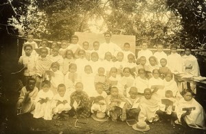 Madagascar Tananarive Official School Children Students Photo Ramahandry 1910'