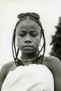 Madagascar Jeune fille Mahafaly Ancienne Photo 1910