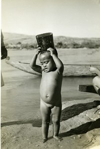 Madagascar Young girl Toddler of Miandrivazo Old Photo 1950