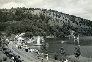 Madagascar Antsirabe lac Andraikiba Automobiles Ancienne Photo 1950