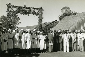 Madagascar Hopital à Analavory Infirmieres Ancienne Photo 1950