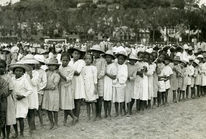 Madagascar Tananarive School Children Party Old Photo 1950