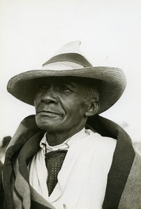 Madagascar Man Portrait Hova Type Old Photo 1950