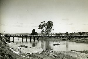 Madagascar Anosimasina Inauguration de la Passerelle Ancienne Photo 1950