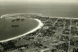 Madagascar Tamatave Panorama Vue Aerienne Ancienne Photo 1950