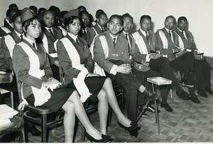 Madagascar Tananarive ? Group in Uniform Old Photo 1950
