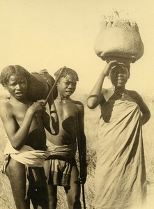 Madagascar Natives Children Group Old Photo 1937