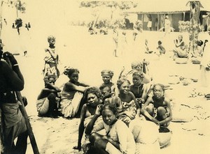 Madagascar Natives Women Group Old Photo 1937