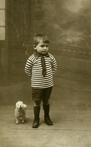 France Thiviers Little Lamb Sheep Toy Children Game Saint Royre Old Photo 1918