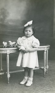 France Tourcoing Animaux de la Ferme Jouets Jeu d'Enfants Ancienne Photo Deltour 1920