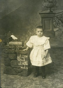 France le Train Jouet Jouet Jeu d'Enfants Ancienne Photo 1920