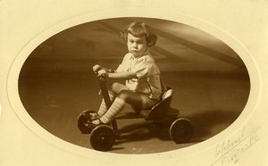 France Lille Traction Car Toy Children Game Old Photo 1920