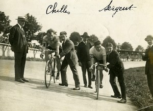 France Paris Sport Cycling Championship Match Chilles Sergent Old Photo 1923