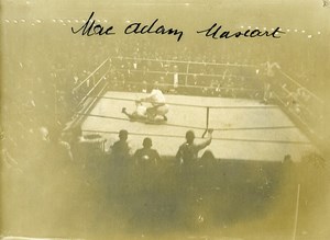 France Paris Sport Game Boxing Match Mac Adam Mascart Old Photo 1923